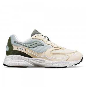 Saucony 3d Grid Hurricane Premium Beige Verde Colombia | 2917-LTQIF