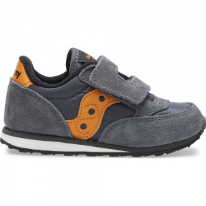 Saucony Baby Jazz Hook & Loop Sneaker Gris Naranjas Colombia | 5792-RZXYJ