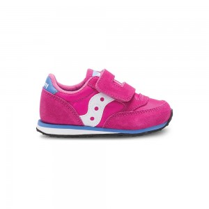 Saucony Baby Jazz Hook & Loop Sneaker Magenta Colombia | 3582-QBWEO