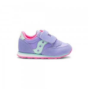 Saucony Baby Jazz Hook & Loop Sneaker Periwinkle Colombia | 5940-CSJEF