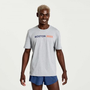 Saucony Boston Rested T-Shirt Boston 2023 Colombia | 7904-OTHKX