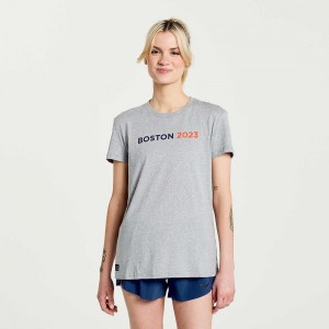 Saucony Boston Rested T-Shirt Boston 2023 Colombia | 5340-VFGLI