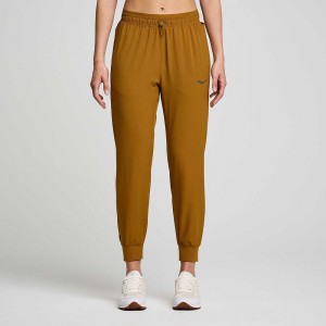 Saucony Boston Woven Pant Bronze Colombia | 4072-XAMDZ