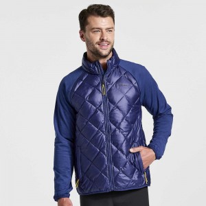 Saucony Boulder Oysterpuff Jacket Sodalite Colombia | 7219-EADJX