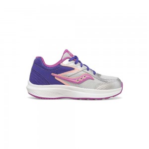 Saucony Cohesion Kdz Sneaker Moradas Plateadas Rosas Colombia | 1653-YTMCA