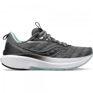 Saucony Echelon 9 Anchos Charcoal Ice Colombia | 1092-AZCDW