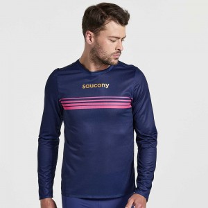 Saucony Elite Long Sleeve Sodalite Colombia | 6142-MPVJZ