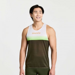 Saucony Elite Singlet Umbra Colombia | 3684-FRLKH