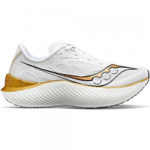 Saucony Endorphin Pro 3 Blancas Doradas Colombia | 9130-DSJMI