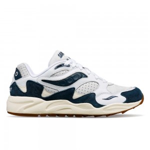 Saucony Grid Shadow 2 Ivy Prep Blancas Azul Marino Colombia | 1753-STIZR