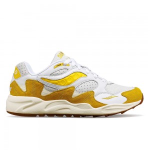 Saucony Grid Shadow 2 Ivy Prep Blancas Amarillo Colombia | 1257-VXBQJ