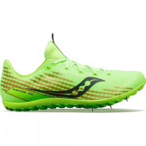 Saucony Havok Xc 3 Planos Slime Colombia | 5487-CQVDW