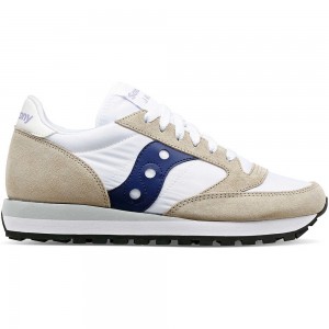 Saucony Jazz Original Blancas Azul Marino Colombia | 8503-AVPJR