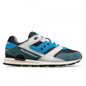 Saucony Og Courageous Gris Azul Real Colombia | 6370-DKAUF