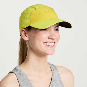 Saucony Outpace Hat Citron Colombia | 7369-JEKBT