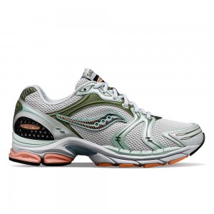 Saucony Progrid Triumph 4 Cs Gris Verde Colombia | 7023-YNHQU