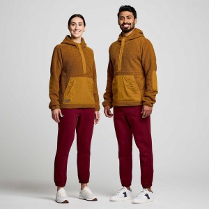 Saucony Recovery Sherpa Pullover Bronze Colombia | 6381-HTDSI