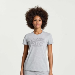 Saucony Rested T-Shirt Gris Claro Colombia | 3145-RZVKP