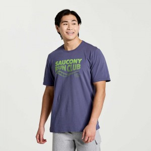 Saucony Rested T-Shirt Horizon Heather Graphic Colombia | 7469-VZXDY