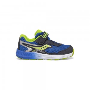 Saucony Ride 10 Jr. Sneaker Azul Marino Verde Colombia | 6470-JXLNS