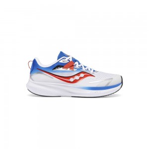 Saucony Ride 15 Sneaker Gris Azules Rojas Colombia | 3829-DCLSB