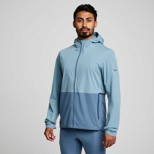 Saucony Runshield Jacket Smog Colombia | 5846-YRFAU