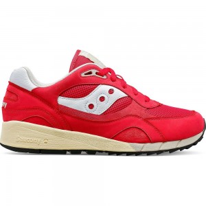 Saucony Shadow 6000 Premium Rojas Blancas Colombia | 7168-FORNS