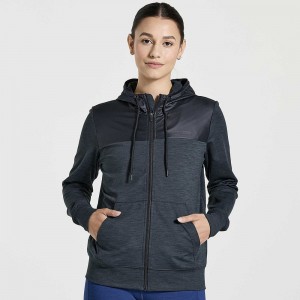 Saucony Solstice Zip Hoody Negras Colombia | 0234-XLBEA