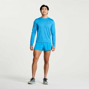 Saucony Stopwatch Long Sleeve Azur Colombia | 2874-UWCDT