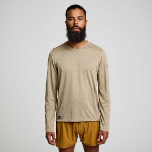 Saucony Stopwatch Long Sleeve Cafe Colombia | 0973-ZJRCL