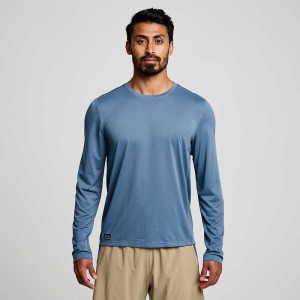 Saucony Stopwatch Long Sleeve Murk Colombia | 9473-BDGFN