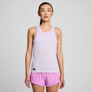 Saucony Stopwatch Singlet Mauve Colombia | 2749-DVIOY