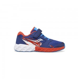 Saucony Wind 2.0 A/C Sneaker Azul Marino Rojas Blancas Colombia | 2403-XDMTY