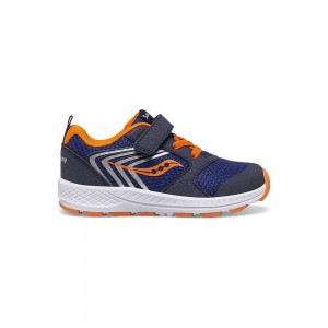 Saucony Wind Fst Jr. Sneaker Azul Marino Naranjas Colombia | 1694-ABMDL