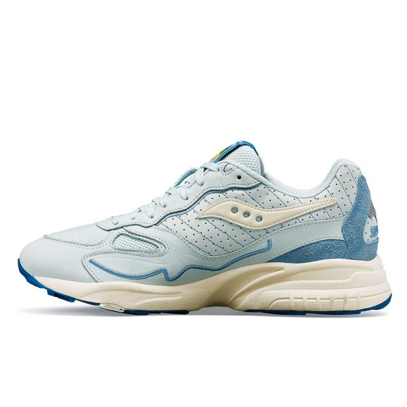 Saucony 3d Grid Hurricane Chromatic Azules Claro Colombia | 2073-MXTGI