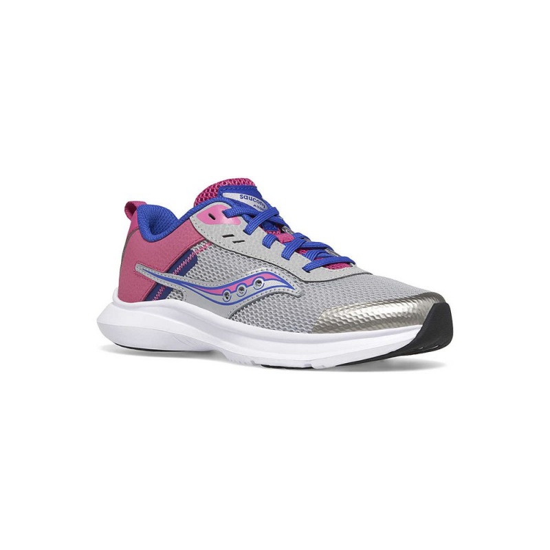 Saucony Axon 3 Sneaker Gris Fucsia Colombia | 2610-JCHLE