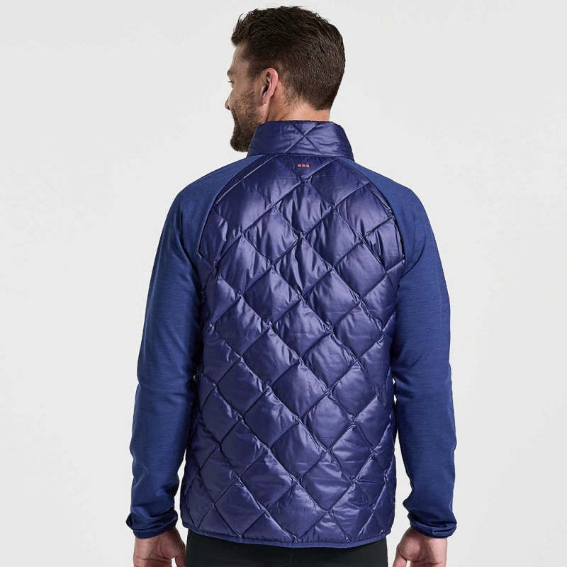 Saucony Boulder Oysterpuff Jacket Sodalite Colombia | 7219-EADJX