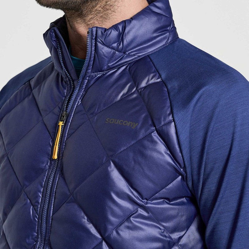 Saucony Boulder Oysterpuff Jacket Sodalite Colombia | 7219-EADJX