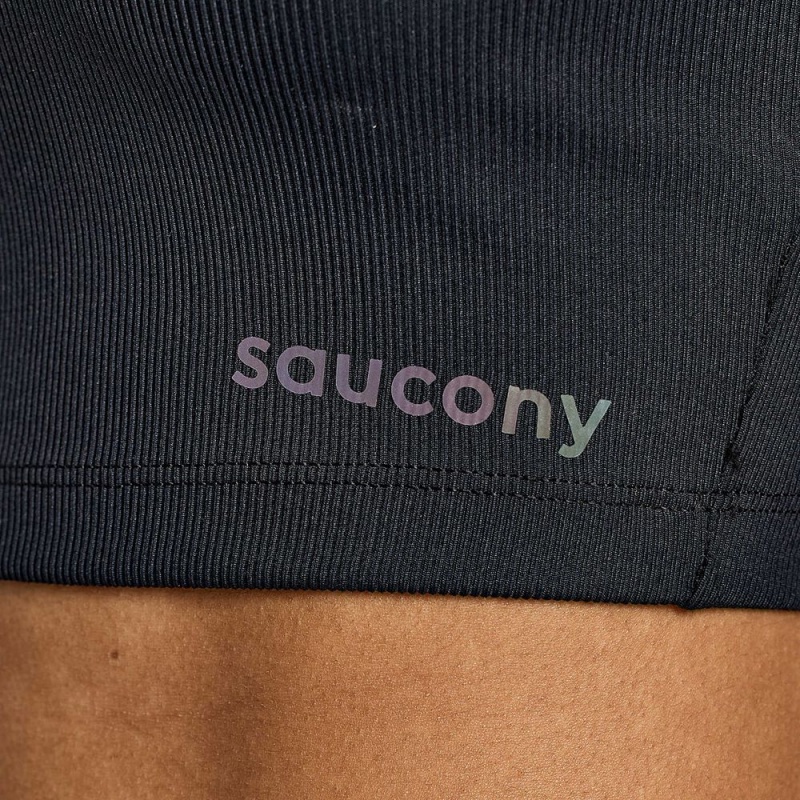 Saucony Elevate Crop Top Negras Colombia | 1623-QWIAG