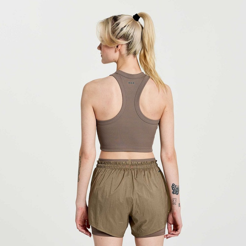 Saucony Elevate Crop Top Umber Colombia | 5814-QNRFX