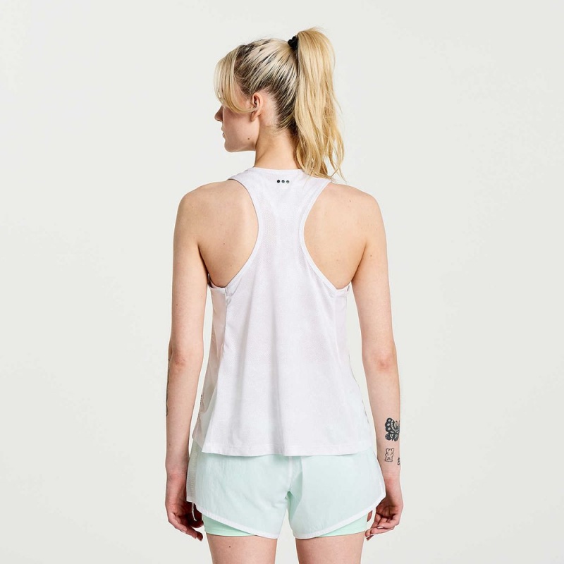 Saucony Elevate Tank Top Blancas Colombia | 0168-IPDVE