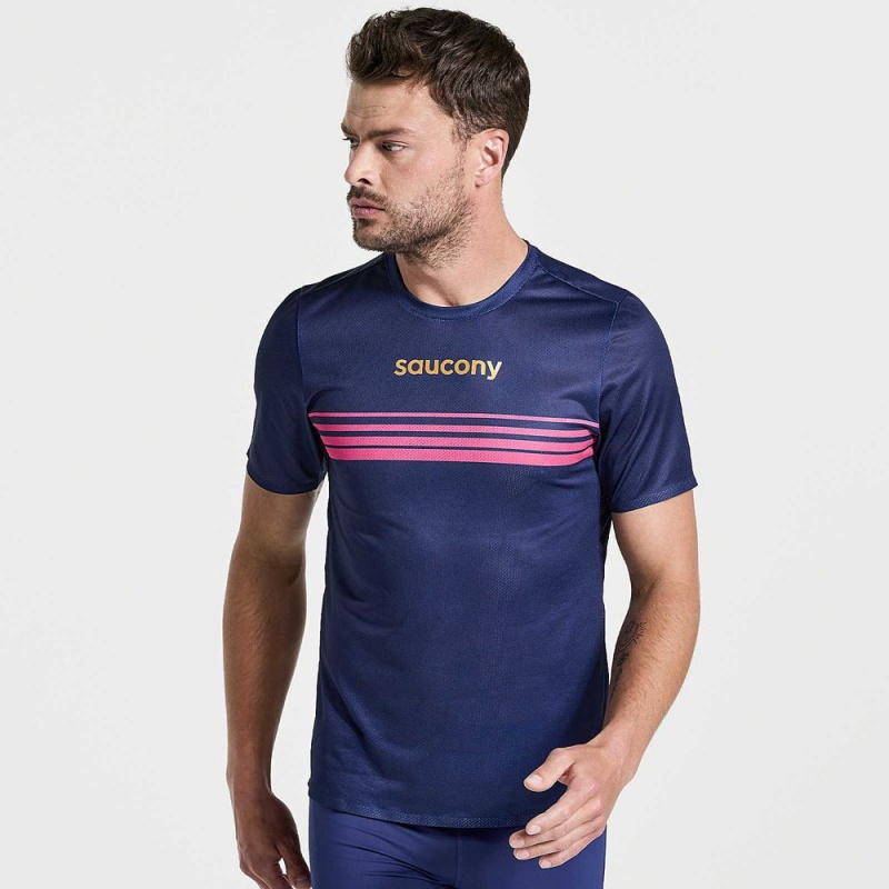 Saucony Elite Corta Sleeve Sodalite Colombia | 7916-NADXI