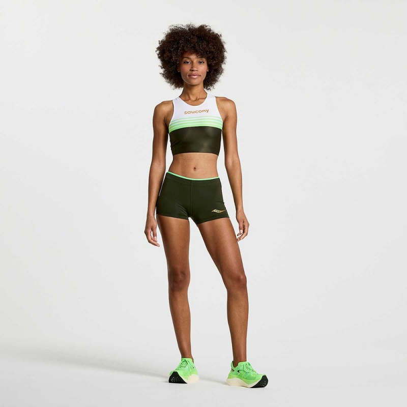 Saucony Elite Crop Top Umbra Colombia | 7091-HLTVS