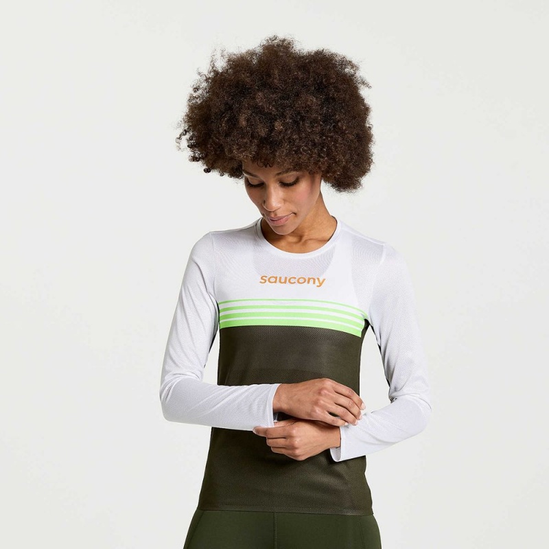 Saucony Elite Long Sleeve Umbra Colombia | 6358-FZMXR