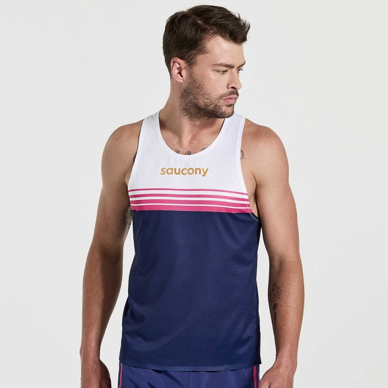 Saucony Elite Singlet Sodalite Colombia | 0217-ROFXQ