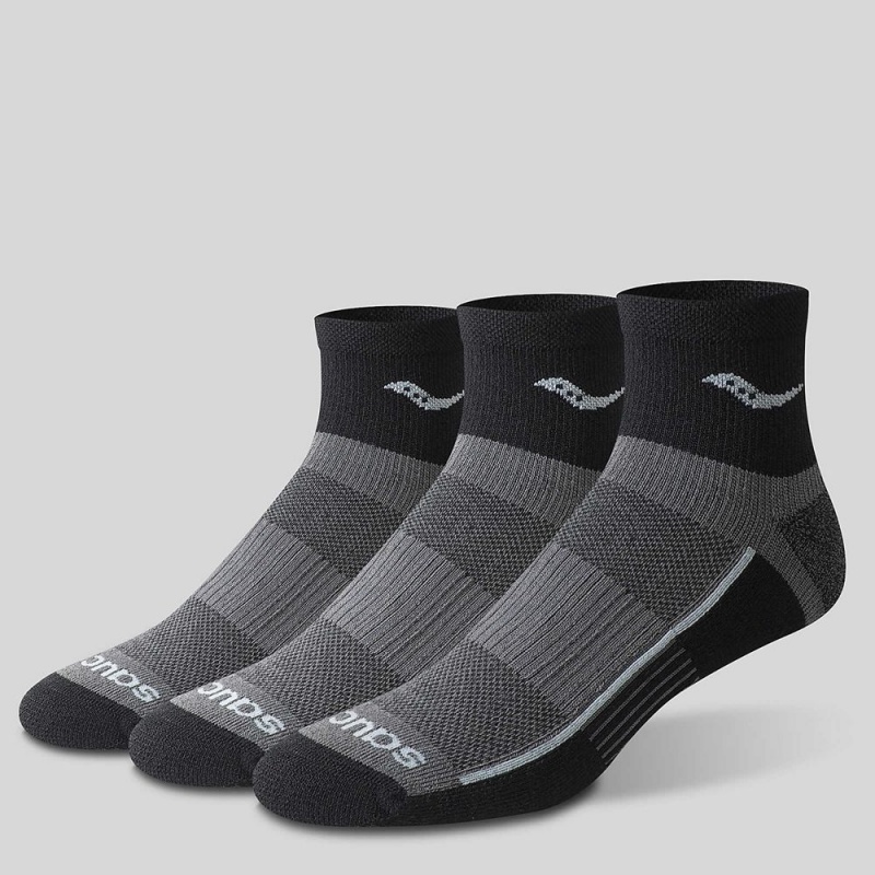 Saucony Inferno Quarter 3-Pack Socks Negras Colombia | 0518-ZCAKH