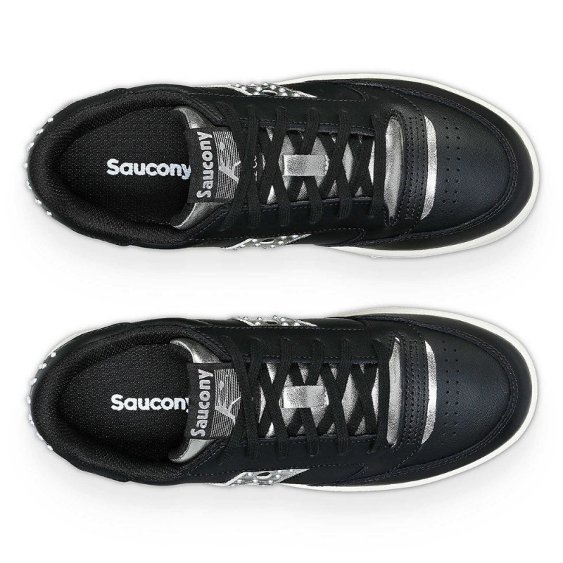 Saucony Jazz Court Plataforma Lux Negras Plateadas Colombia | 5042-OAQIL