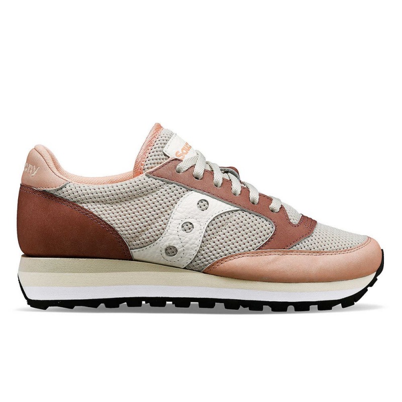 Saucony Jazz Triple Gris Claro Rosas Colombia | 7492-JIVRQ