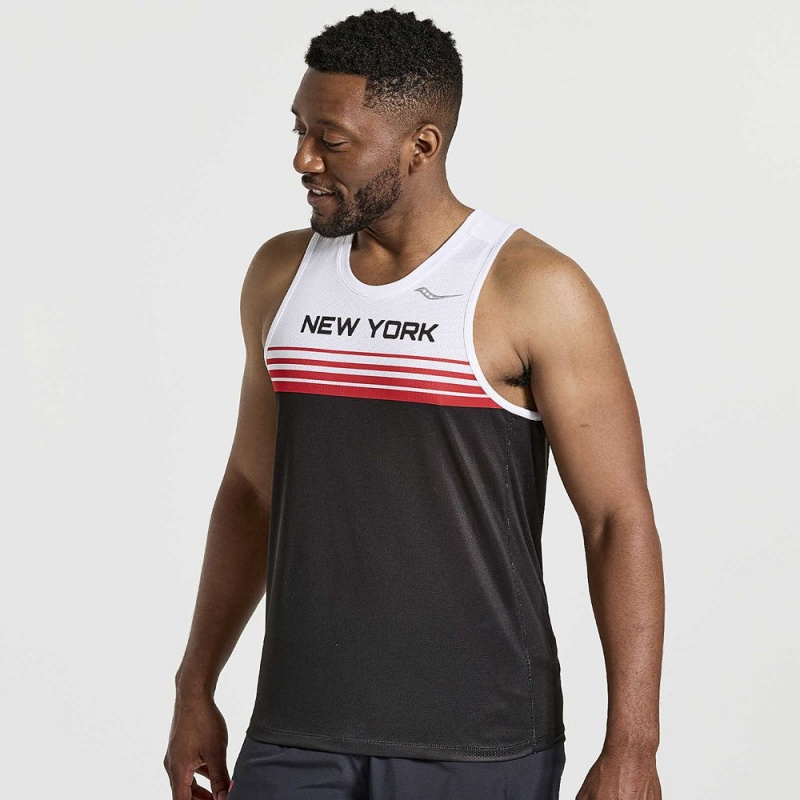 Saucony Nyc Stopwatch Singlet New York 2022 Colombia | 8267-DASGI