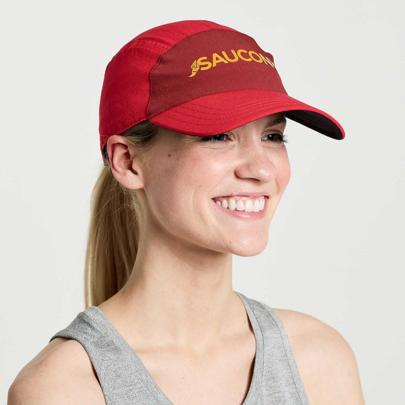 Saucony Outpace Hat Poppy Colombia | 9370-NCGHZ